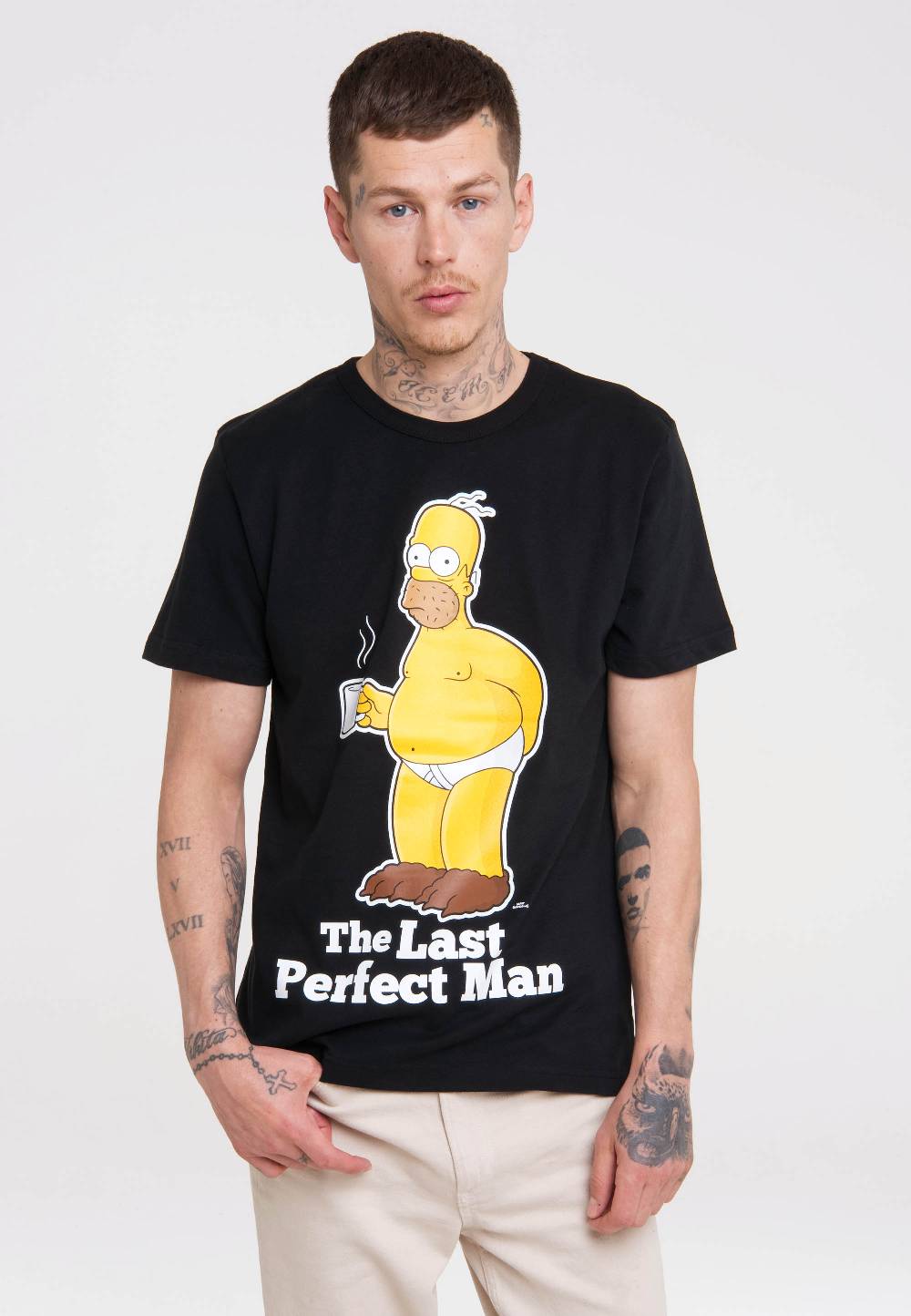 Logoshirt The Simpsons - Homer Simpson - Last Perfect Man - T-Shirt Print - Herren Verkauf