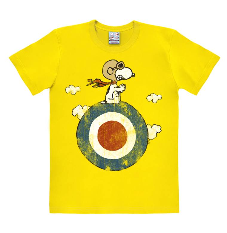 Logoshirt Peanuts - Snoopy - Pilot - Target - T-Shirt Print - Herren Schlussverkauf