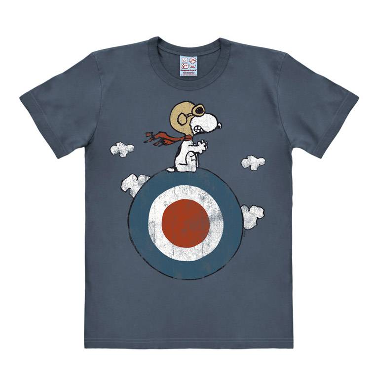 Logoshirt Peanuts - Snoopy - Pilot - Target - T-Shirt Print - Herren Schlussverkauf
