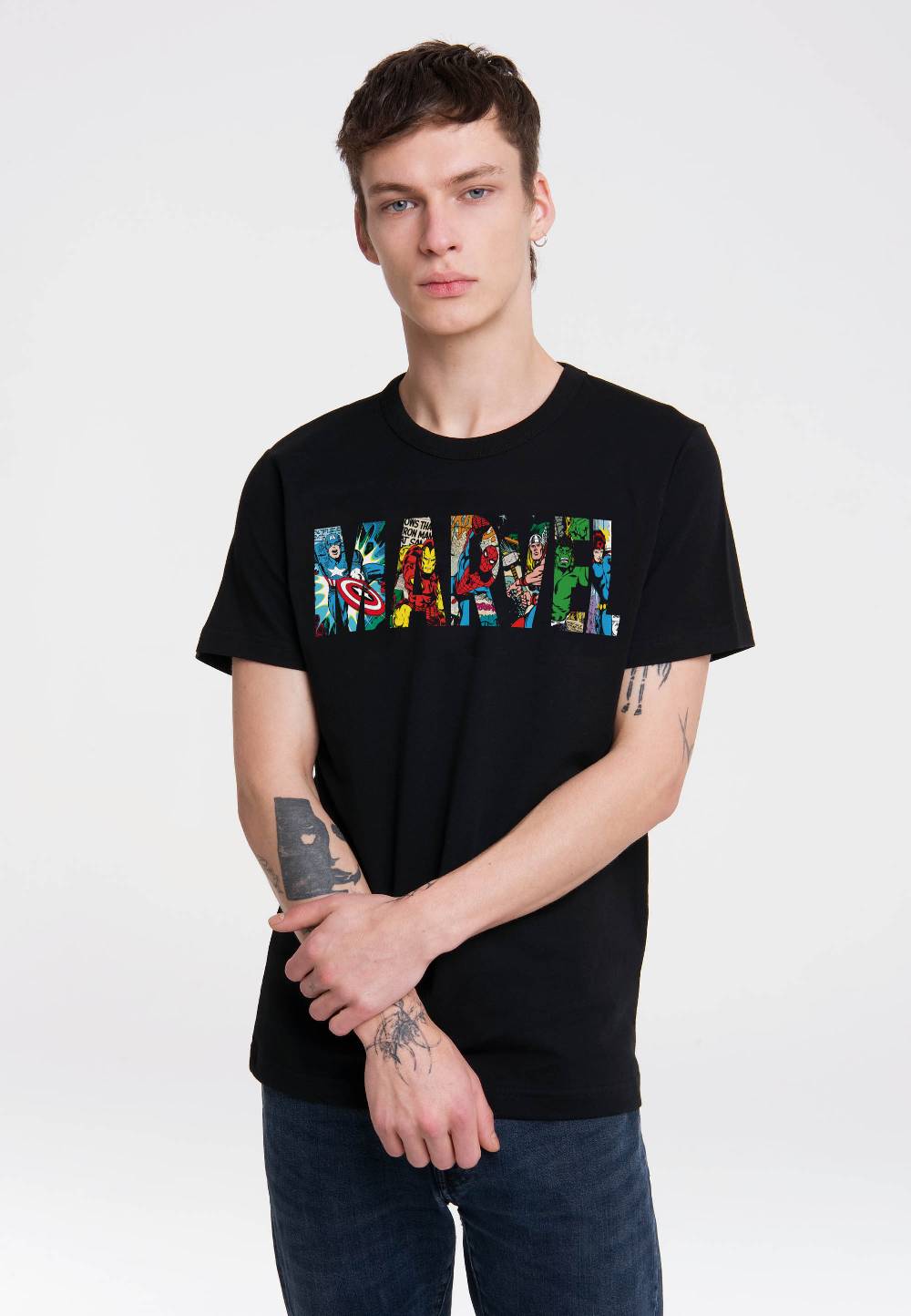 Logoshirt Marvel - Comic Colour - Logo - Marvel Comics - T-Shirt Print - Herren Blitzverkäufe