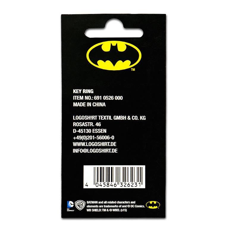 Logoshirt Batman - Logo - DC Comics - Schlüsselanhänger Super Sparpreis