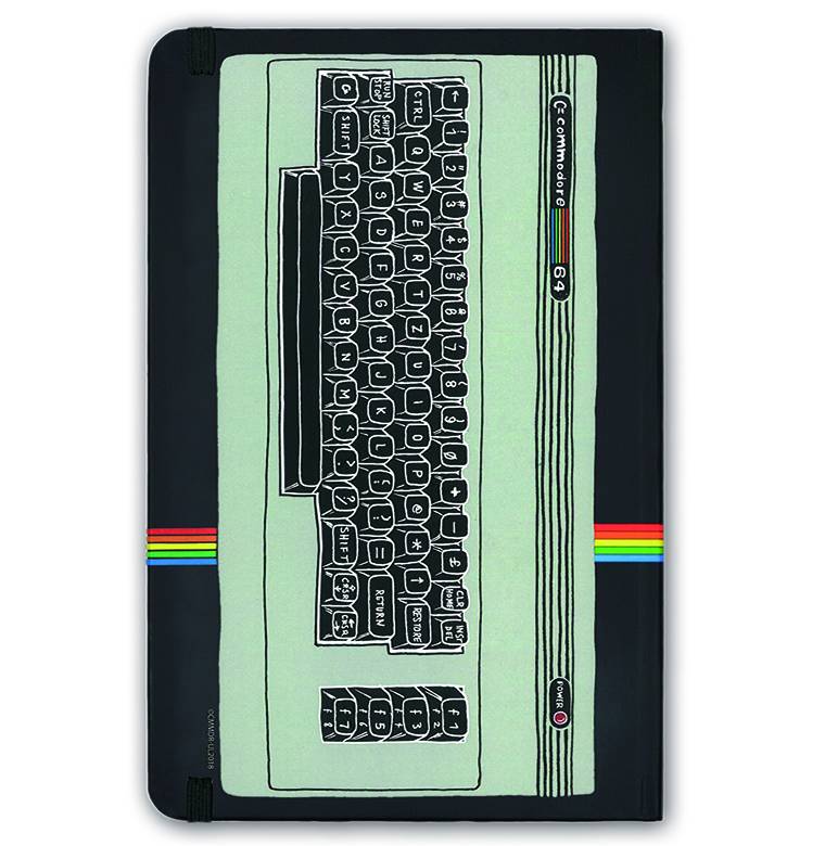 Logoshirt Commodore 64 - C64 Logo - Hardcover Notizbuch A5 - mit Gummiband - Liniert Bis zu 65% Rabatt