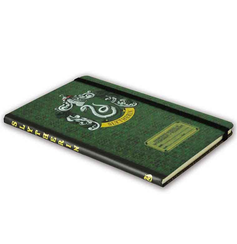 Logoshirt Harry Potter - Slytherin Logo - Hardcover Notizbuch A5 - mit Gummiband - Liniert Sonderangebot der Fabrik