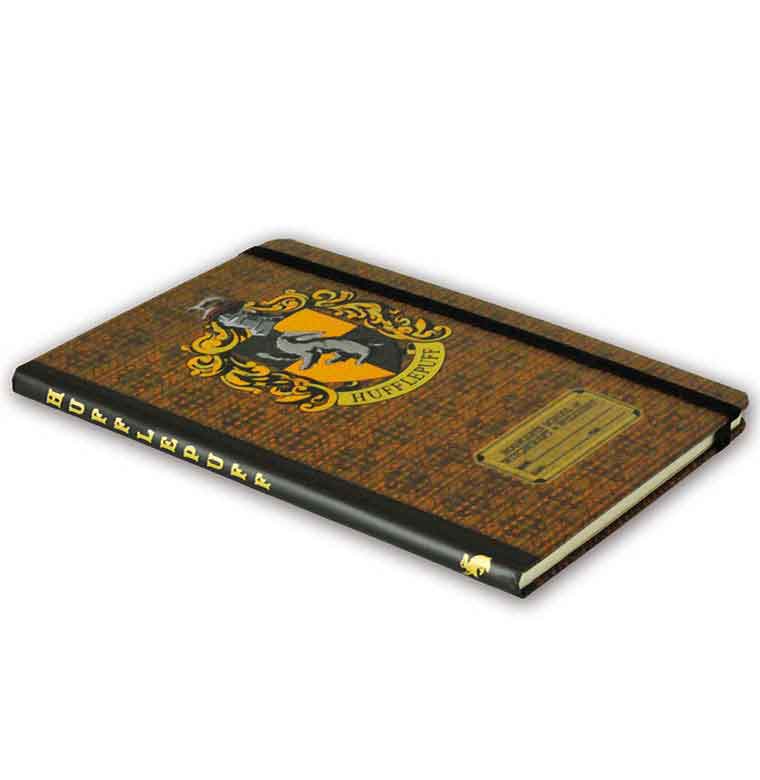 Logoshirt Harry Potter - Hufflepuff Logo - Hardcover Notizbuch A5 - mit Gummiband - Liniert Vierteljährliche Förderung