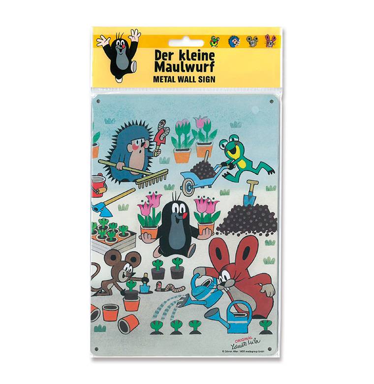 Logoshirt Der kleine Maulwurf - Garten - Blechschild A5 Black Friday Preise