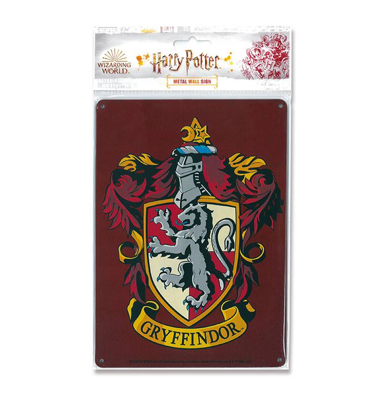 Logoshirt Harry Potter - Gryffindor Logo - Löwe - Blechschild A5 Limitierter Zeitrabatt