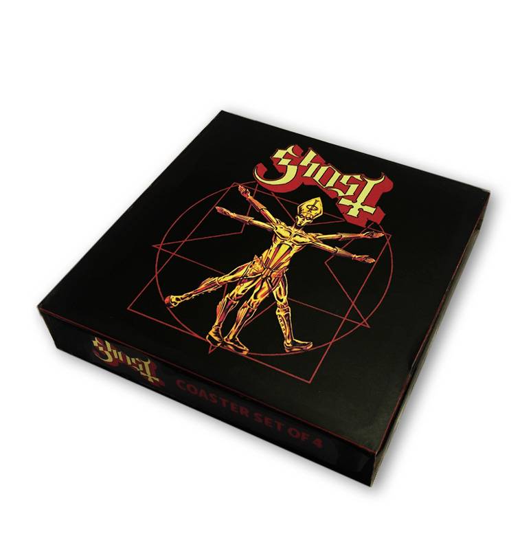 Logoshirt Ghost - Musik - 4er Set - Untersetzer Zeitlich begrenztes Angebot
