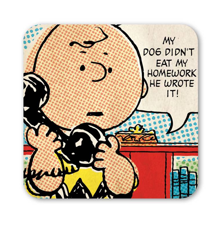 Logoshirt Charlie Brown & Freunde - Peanuts - Weise Worte - 6er Set - Untersetzer Wochenangebot