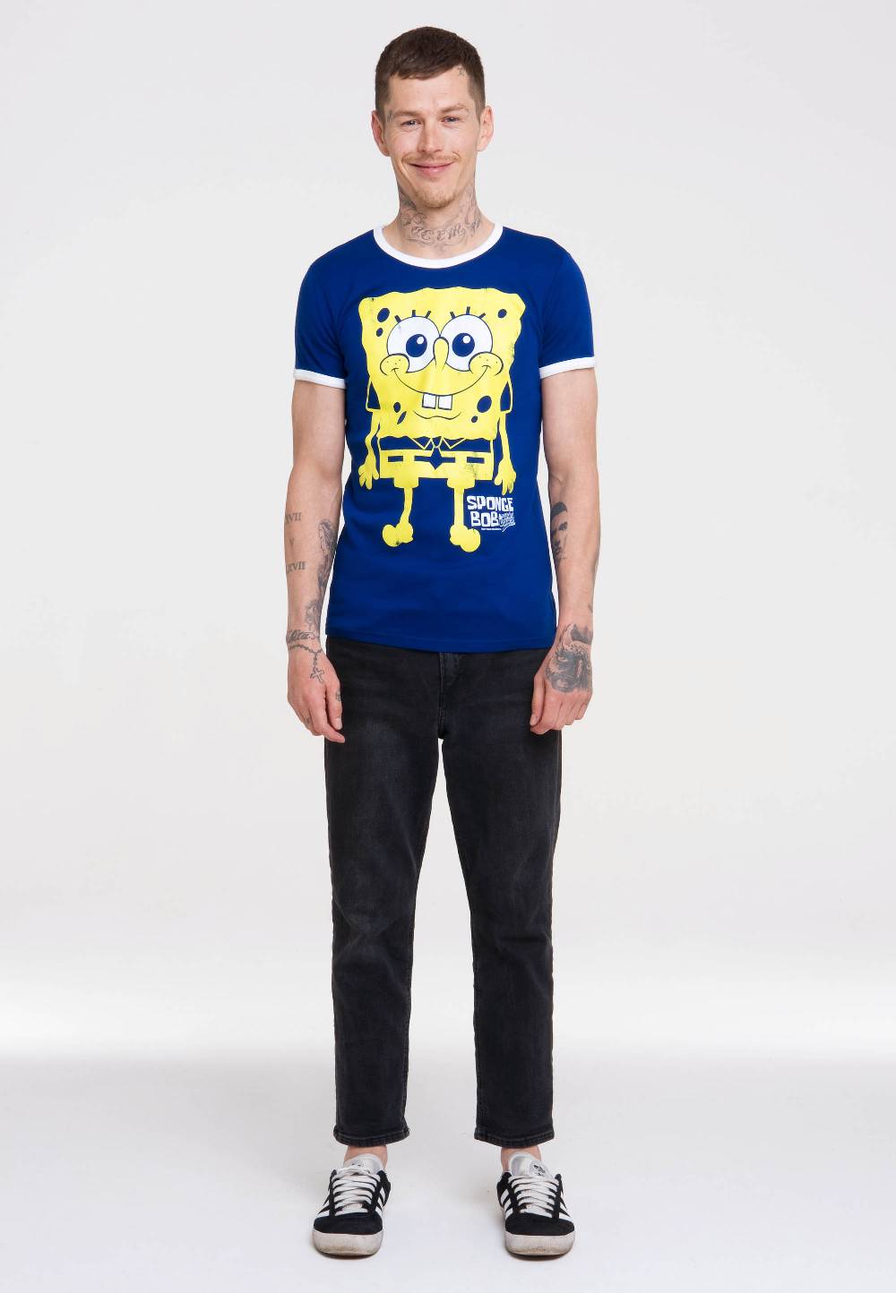 Logoshirt Spongebob - Ich Bin Bereit - T-Shirt Print - Herren Nur für heute