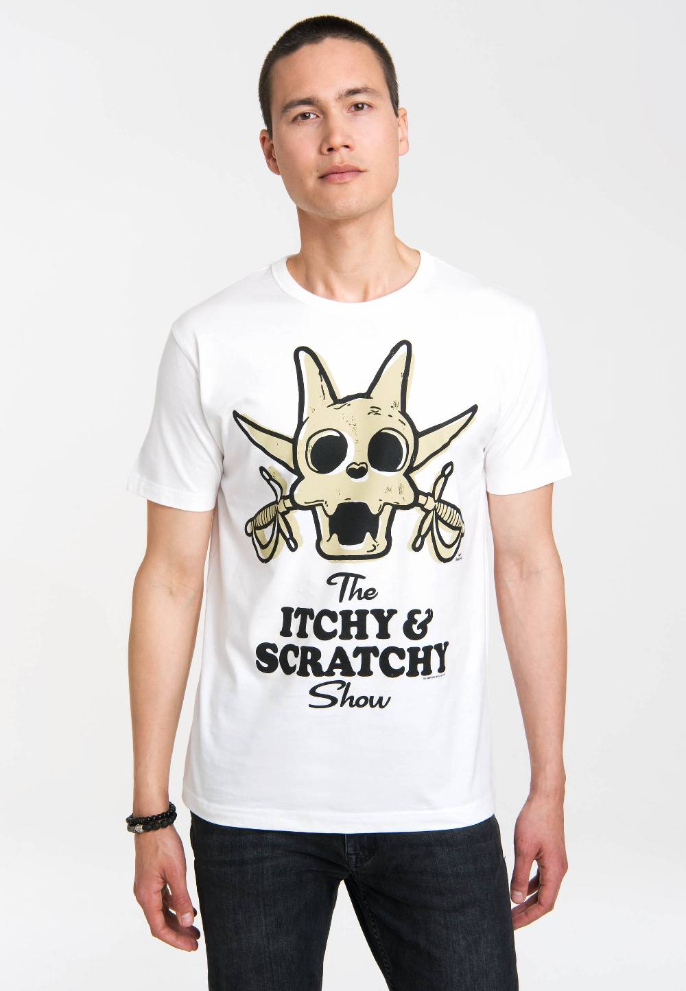 Logoshirt The Simpsons - Itchy & Scratchy Show - Scratchy - T-Shirt Print - Herren 50% Rabatt mit kostenlosem Versand