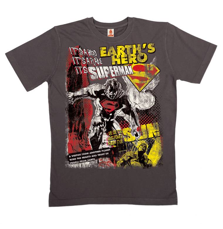 Logoshirt Superman - Earth's Hero - DC Comics - Organic T-Shirt - Print - Herren Outlet