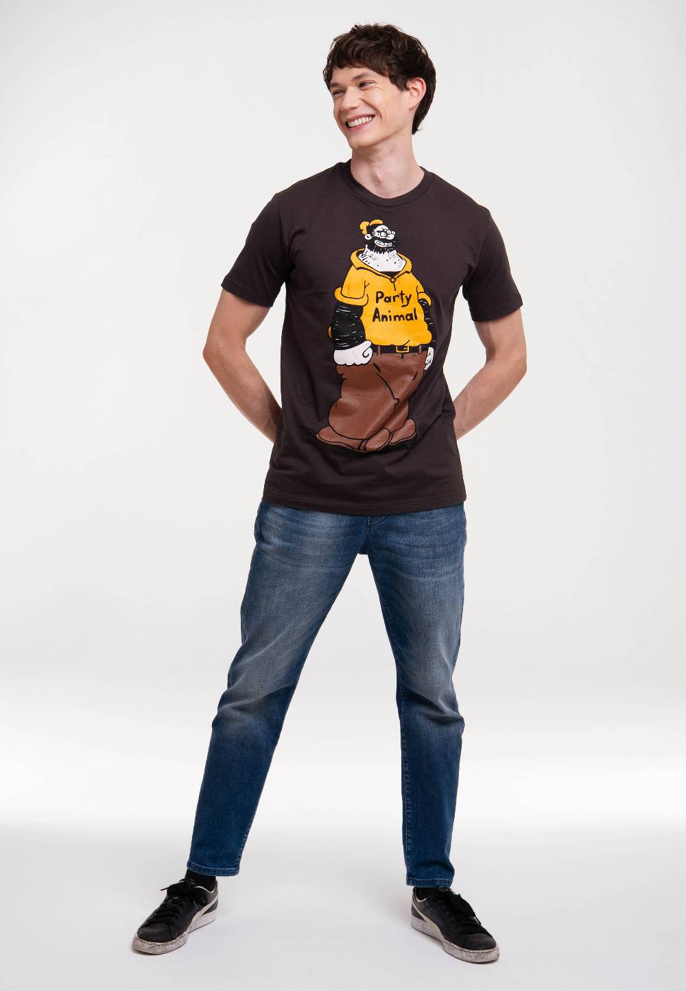 Logoshirt Popeye der Seemann - Brutus - Party Animal - T-Shirt Print Schlussverkauf