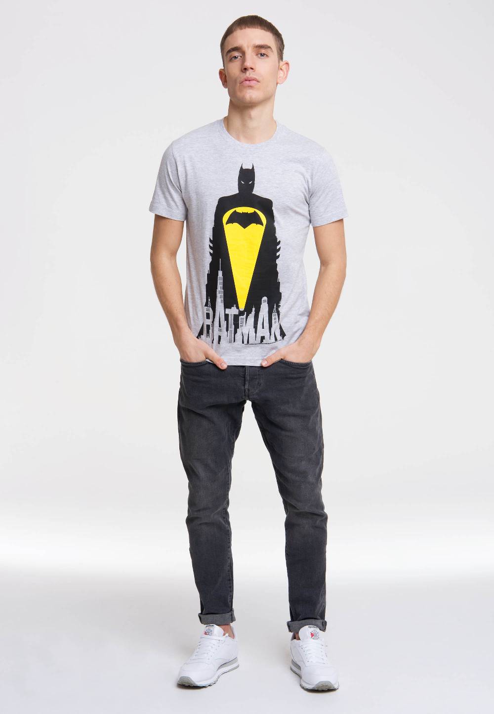 Logoshirt Batman - Gotham City - Skyline - DC Comics - T-Shirt Print Versandkostenfrei