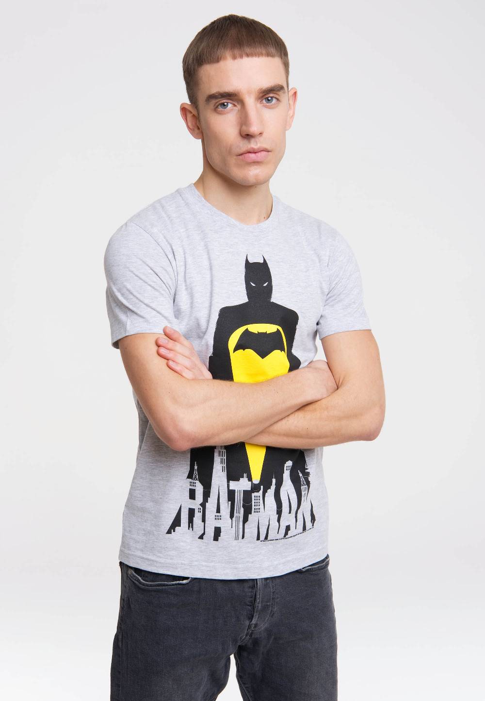 Logoshirt Batman - Gotham City - Skyline - DC Comics - T-Shirt Print Versandkostenfrei