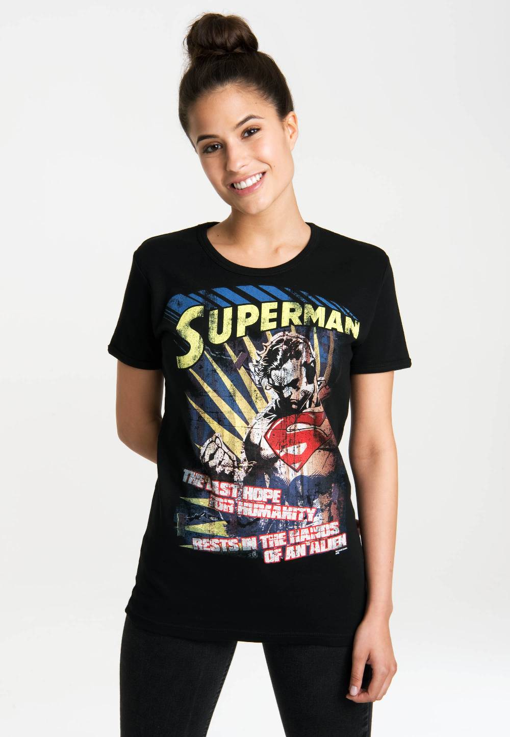 Logoshirt Superman - Letzte Hoffnung - DC Comics - T-Shirt Print - Damen Begrenztes Angebot