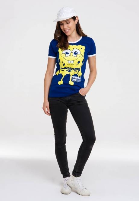 Logoshirt Spongebob - Ich Bin Bereit - T-Shirt Print - Damen Exklusivangebot