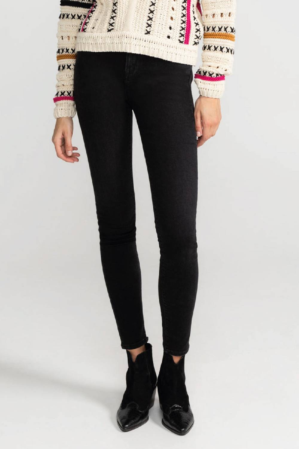 Lovjoi Skinny Jeans LEPIOTA Used Black Black Friday