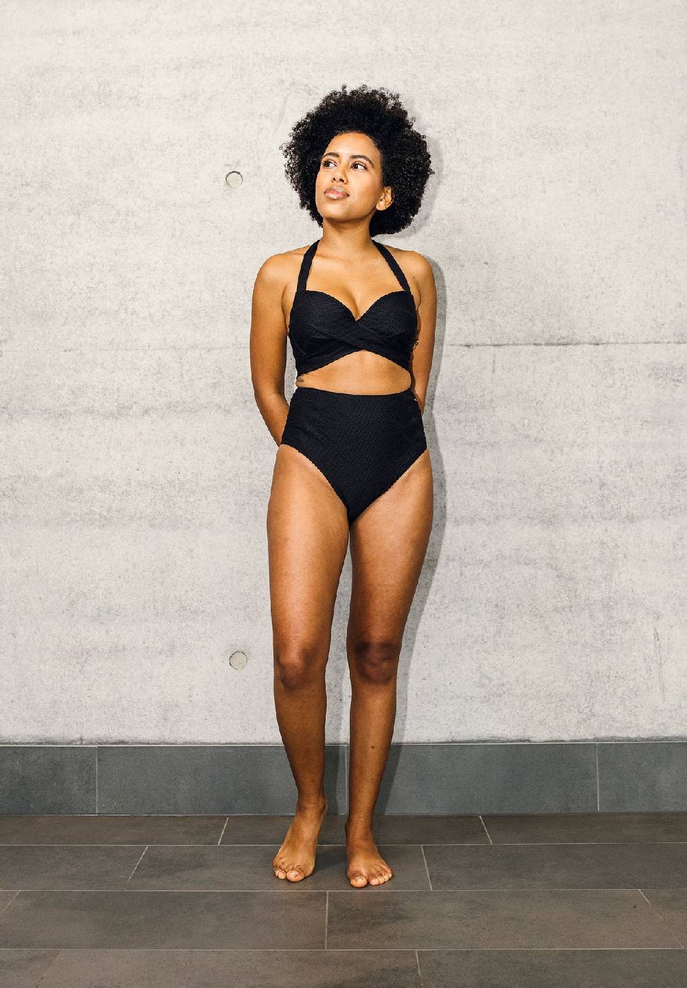 Lovjoi Bikini Slip High Waist KALMIA Biobased Structure Valentinstagsangebot