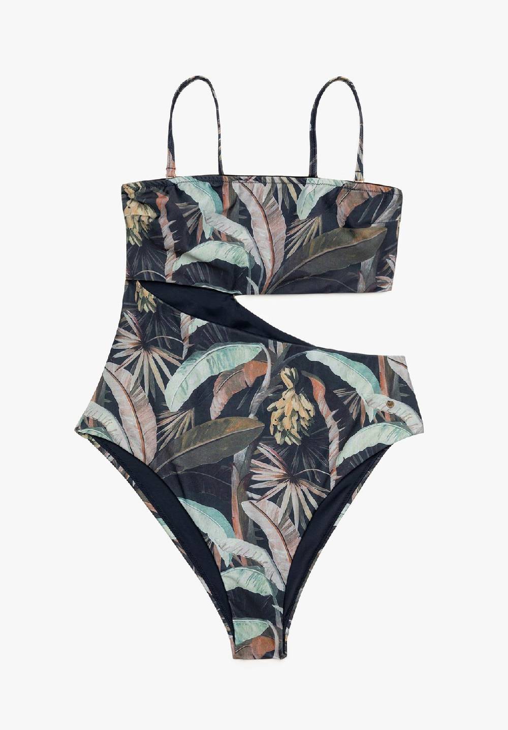 Lovjoi Badeanzug Asymmetrical HIBISCO Recycled Print Online Outlet