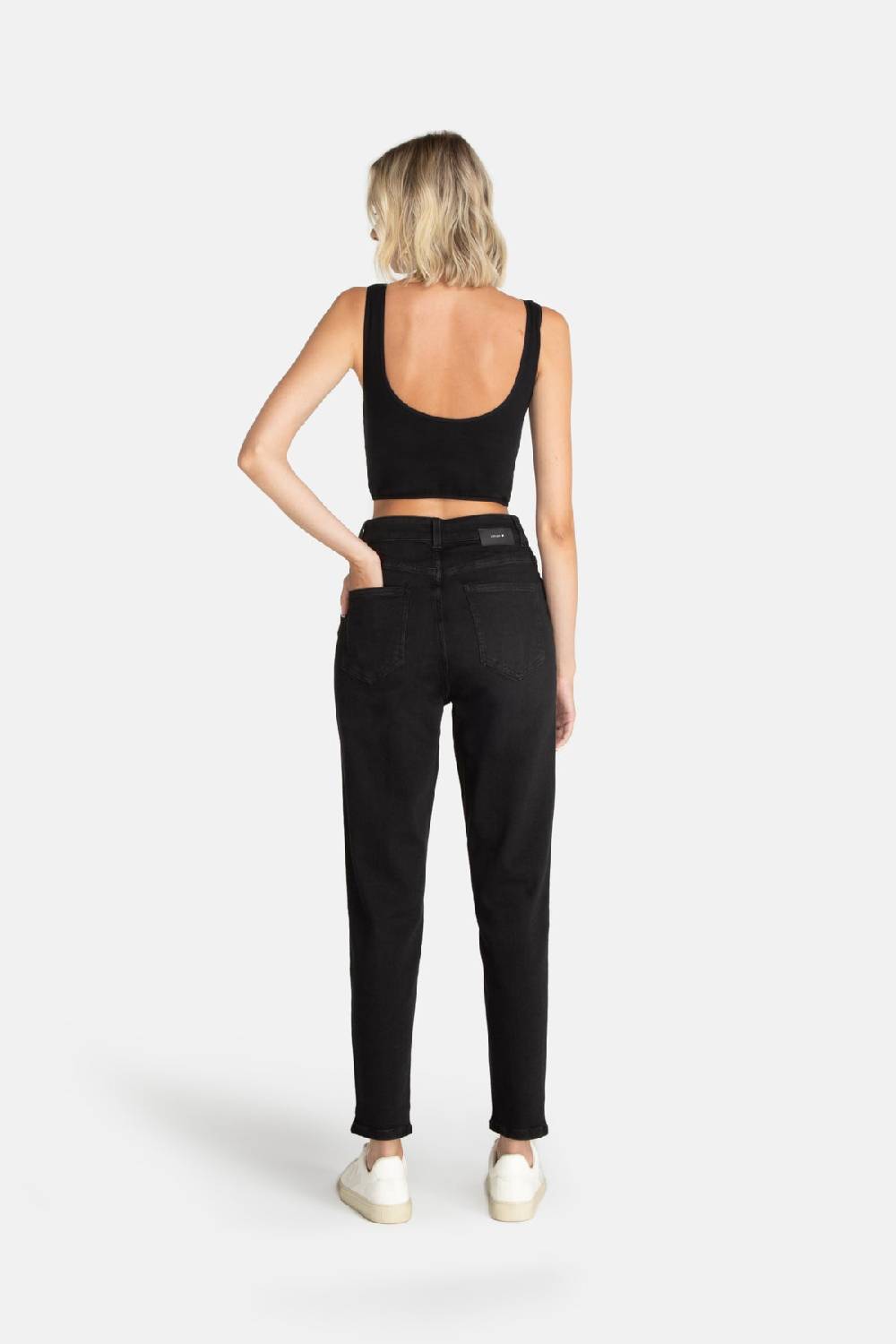 Lovjoi Mom Jeans CARPINE Used Black Jubiläumsangebot