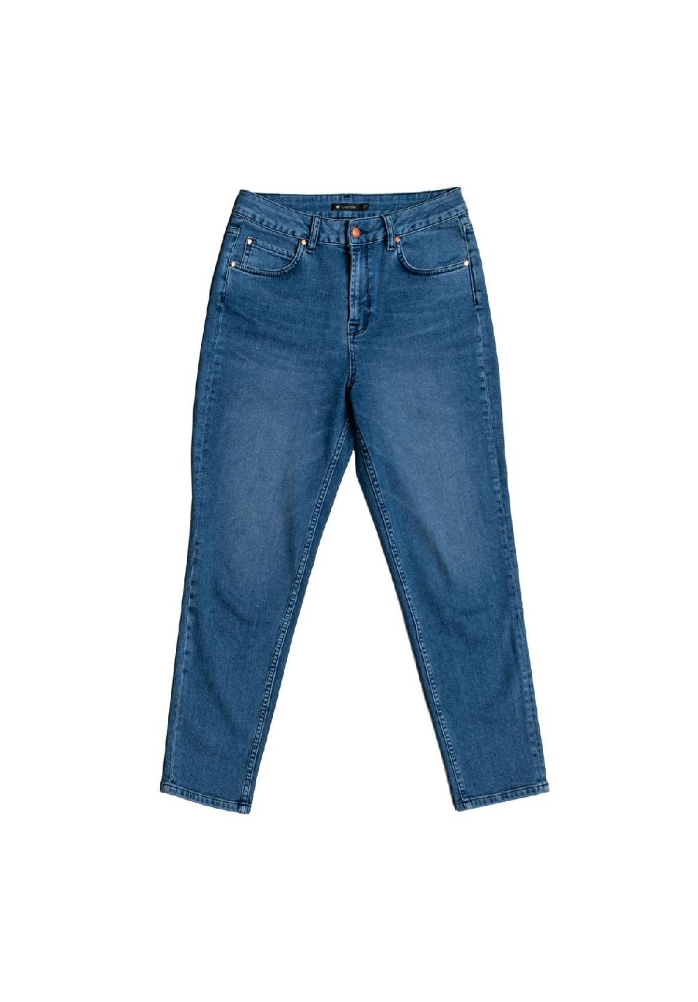 Lovjoi Mom Jeans CARPINE Blue Denim Heißer Verkauf