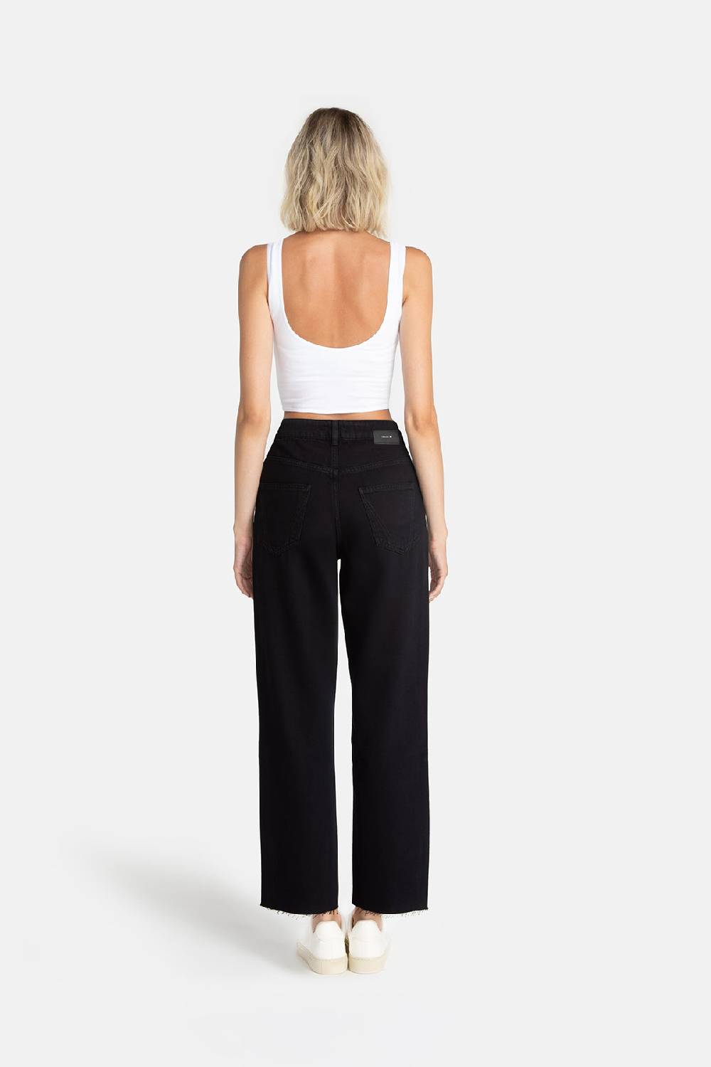 Lovjoi Straight Jeans MEDLAR Black Overdyed Neueste Mode