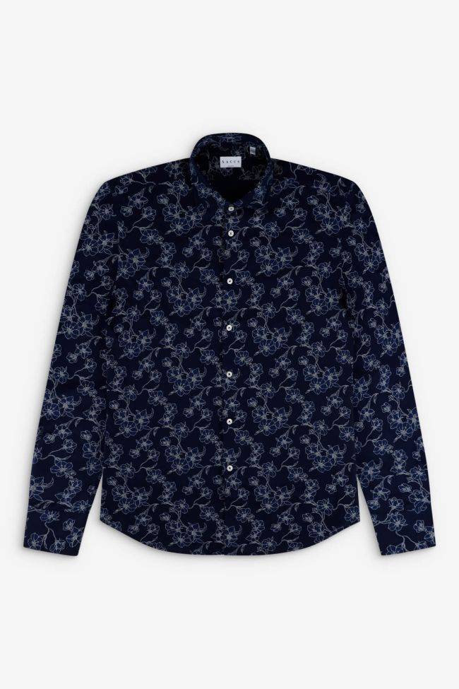 ﻿xacus Hemd Herren Xacus Regular Muster 100% Baumwolle kragen Italienisch Lange Ärmel Super Sparpreis
