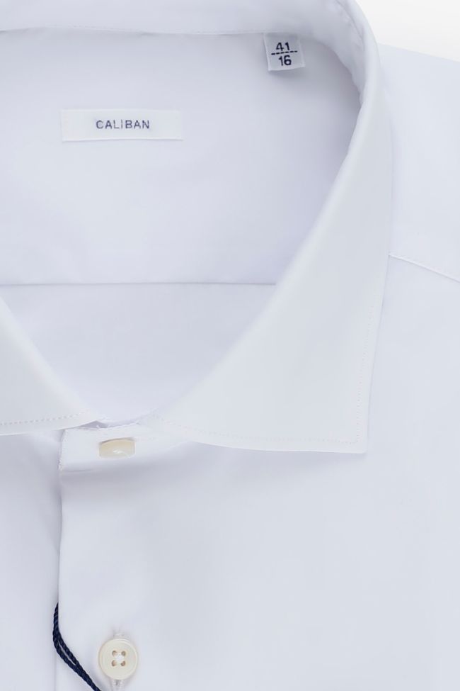 caliban Hemd Herren Caliban Regular Einfarbig 70% cotton 27% pa 3% ea kragen Französisch Lange Ärmel Letzte 3 Tage