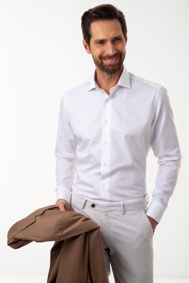 aplomb Hemd Herren Aplomb Slim Einfarbig 100% Baumwolle kragen Französisch Lange Ärmel JETZT KAUFEN