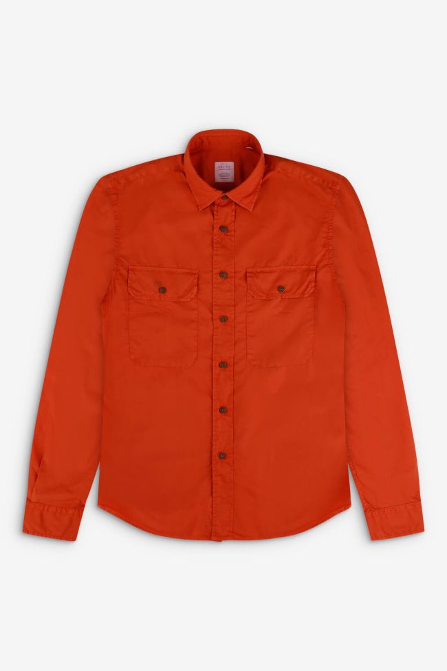 xacus Hemd Herren Xacus Regular Einfarbig 100% Baumwolle kragen Italienisch Lange Ärmel Sonderangebot der Fabrik