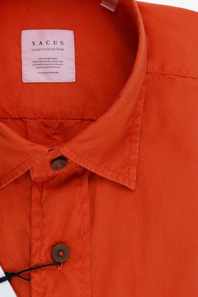 xacus Hemd Herren Xacus Regular Einfarbig 100% Baumwolle kragen Italienisch Lange Ärmel Sonderangebot der Fabrik