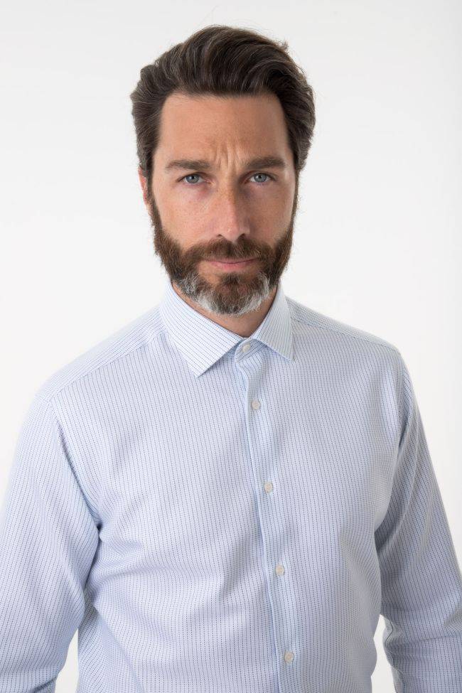 ingram Hemd Herren Ingram Regular Streifen 100% Baumwolle kragen Italienisch Lange Ärmel Nur noch ein Tag übrig