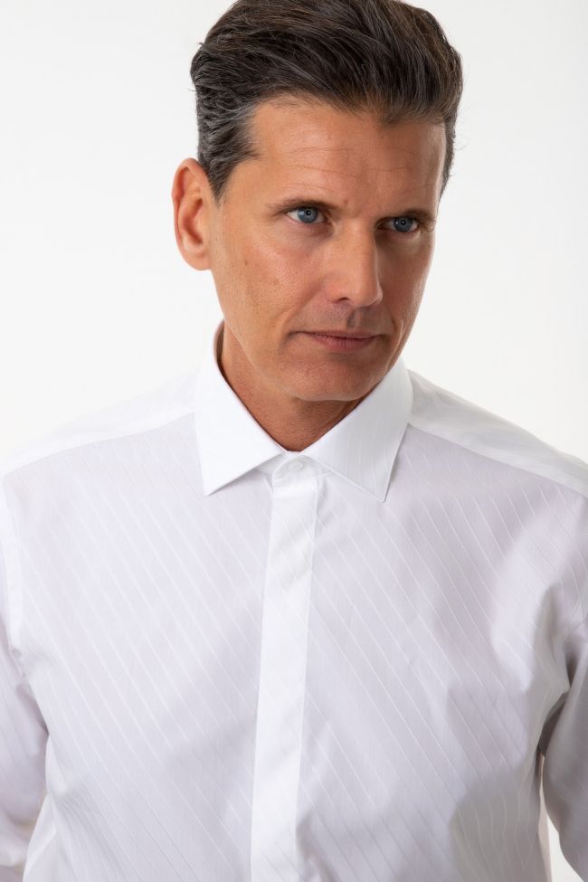 ingram Hemd Herren Ingram Regular Einfarbig 100% Baumwolle kragen Italienisch Lange Ärmel Fabrikladen