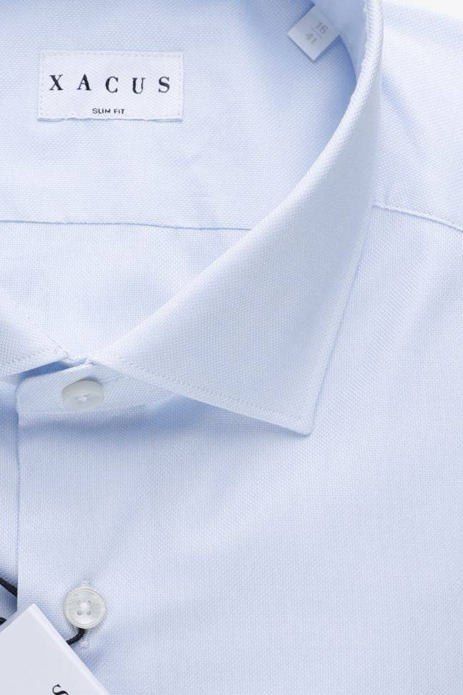 xacus Hemd Herren Xacus Slim Einfarbig 100% Baumwolle kragen Französisch Lange Ärmel Auslauf