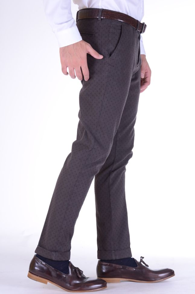 b-settecento Hose Herren B-Settecento Chinos Slim Halb Unifarben 97% Baumwolle 3% elastan Begrenztes Angebot