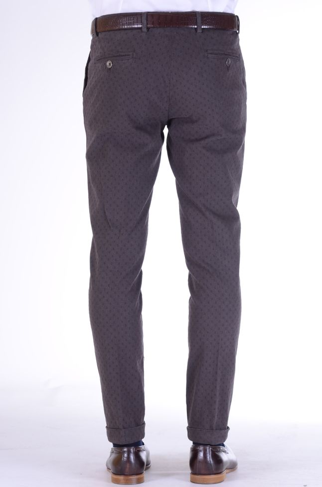 b-settecento Hose Herren B-Settecento Chinos Slim Halb Unifarben 97% Baumwolle 3% elastan Begrenztes Angebot