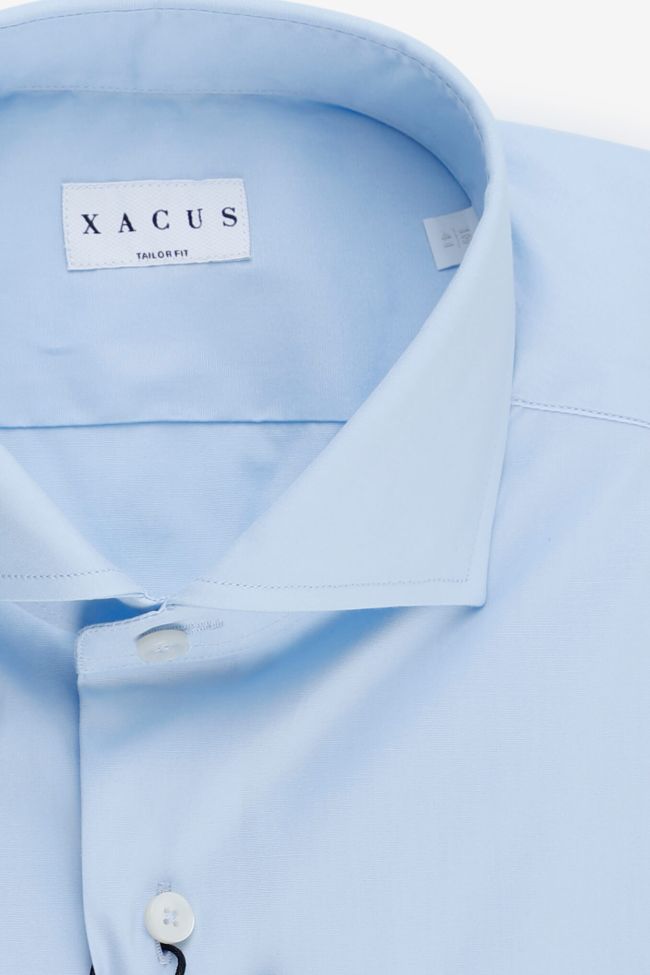 xacus Hemd Herren Xacus Regular Einfarbig 96% Baumwolle 4% elastan kragen Französisch Lange Ärmel Räumungsverkauf