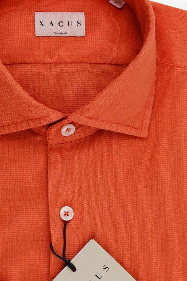xacus Hemd Herren Xacus Regular Einfarbig 100% Baumwolle gewaschen kragen Französisch Lange Ärmel Neueste Stile