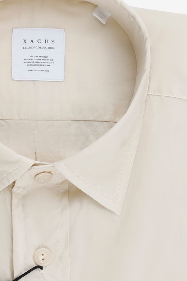 xacus Hemd Herren Xacus Regular Einfarbig 100% Baumwolle kragen Italienisch Lange Ärmel Letzter Tag