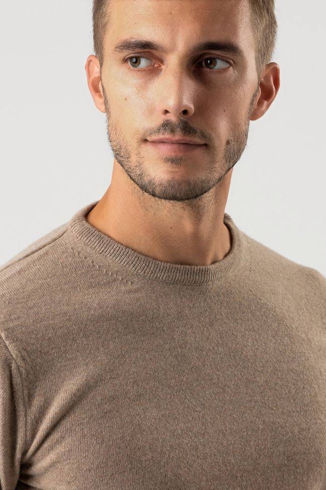 privati firenze Strickwaren Herren Privati Firenze Rundhalsausschnitt Slim Einfarbig 100% Kaschmir Auslauf