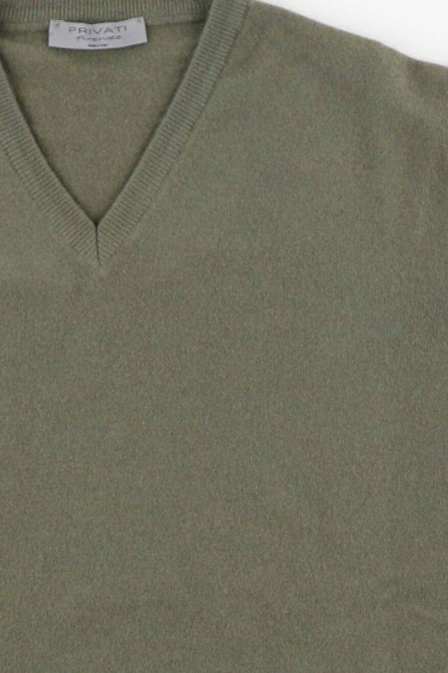 privati firenze Strickwaren Herren Privati Firenze V-Ausschnitt Regular Einfarbig 90% wolle 10% Kaschmir Rabatt