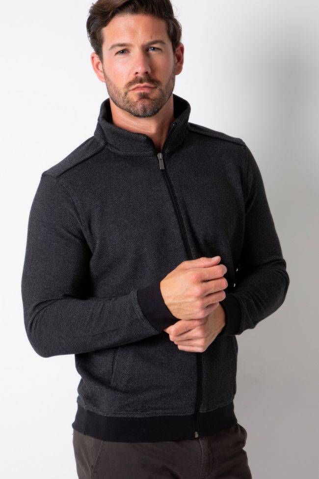 ragman Strickwaren Herren Ragman Reißverschluss Classic Einfarbig 100% winter cotton Günstig kaufen