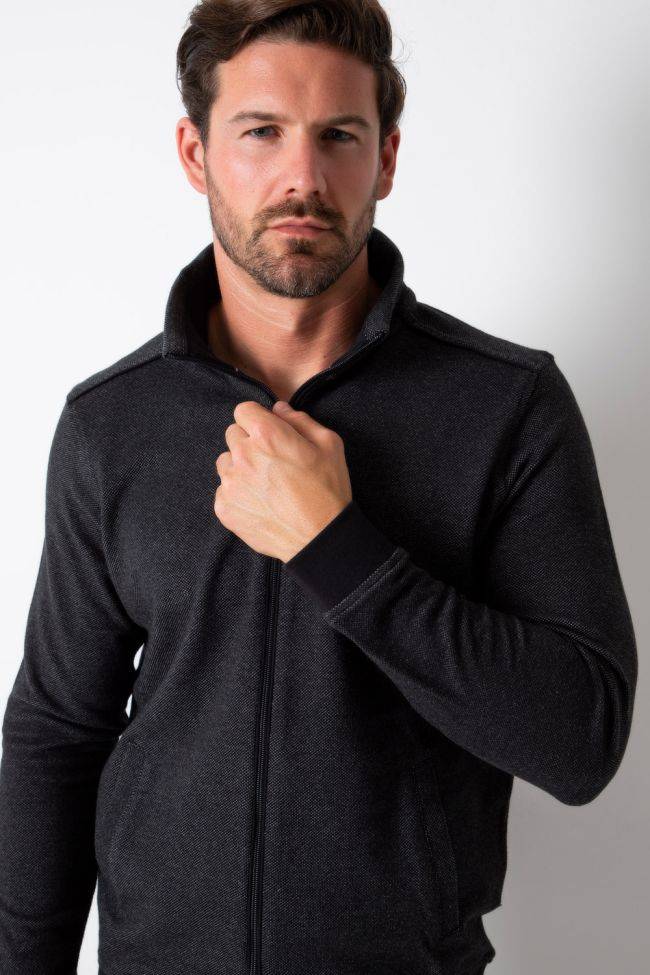 ragman Strickwaren Herren Ragman Reißverschluss Classic Einfarbig 100% winter cotton Günstig kaufen