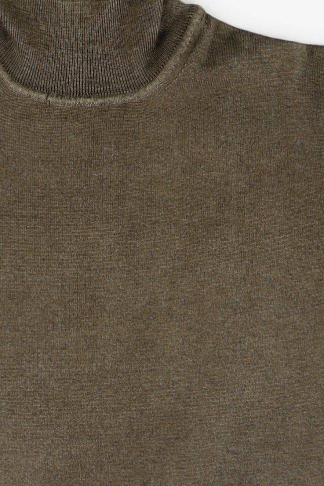 primo emporio Strickwaren Herren Primo Emporio hoher Kragen Slim Einfarbig 100% Wolle Versandkostenfrei