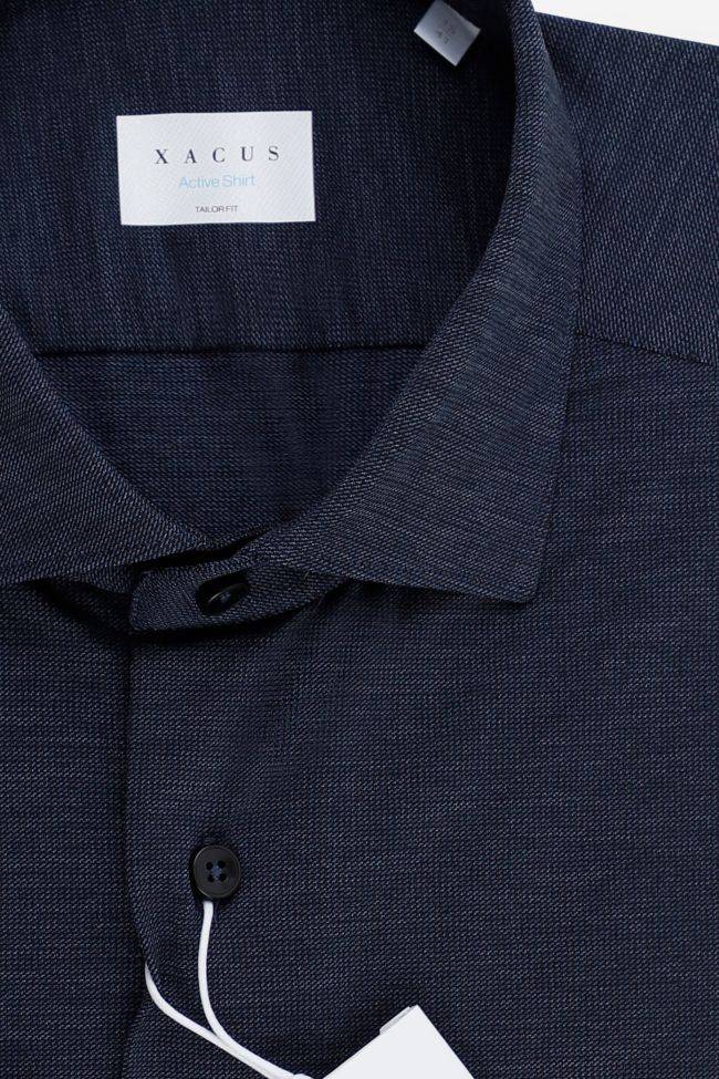 xacus Hemd Herren Xacus Regular Bügelfreie Halb Unifarben 86% poliammide 14% elastan kragen Italienisch Lange Ärmel Discount Store für neue Produkte