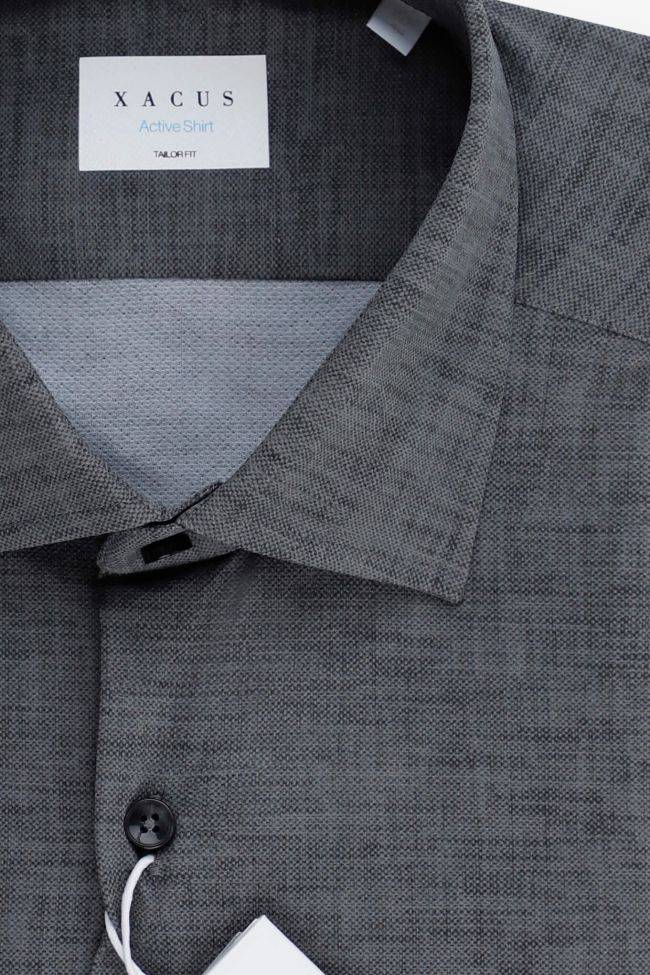 xacus Hemd Herren Xacus Regular Halb Unifarben 86% poliammide 14% elastan kragen Französisch Lange Ärmel 50% Rabatt mit kostenlosem Versand