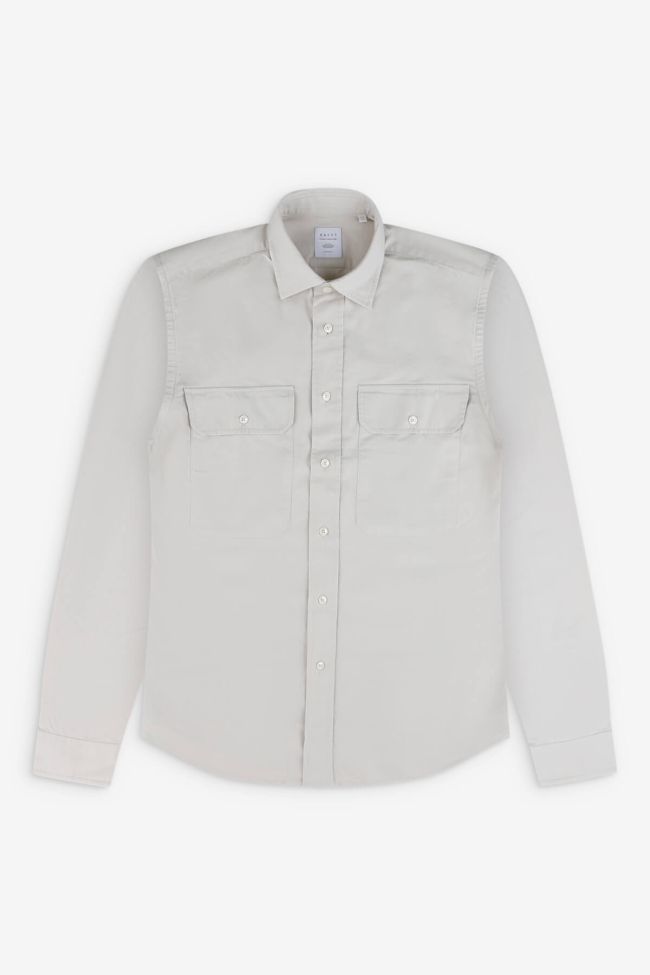 xacus Hemd Herren Xacus Regular Einfarbig 100% Baumwolle kragen Französisch Lange Ärmel Fabrikladen