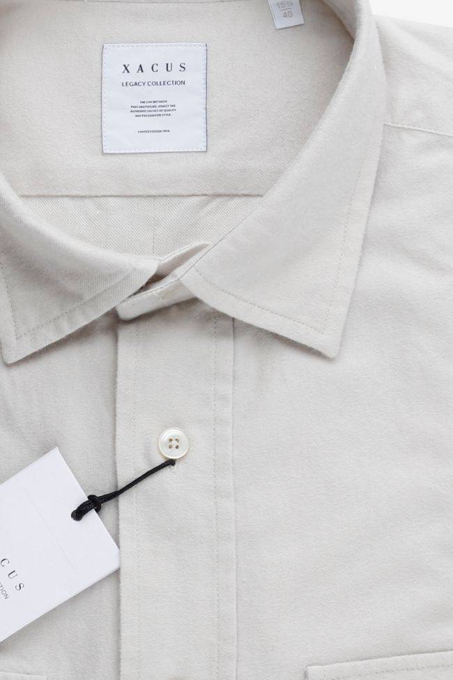xacus Hemd Herren Xacus Regular Einfarbig 100% Baumwolle kragen Französisch Lange Ärmel Fabrikladen