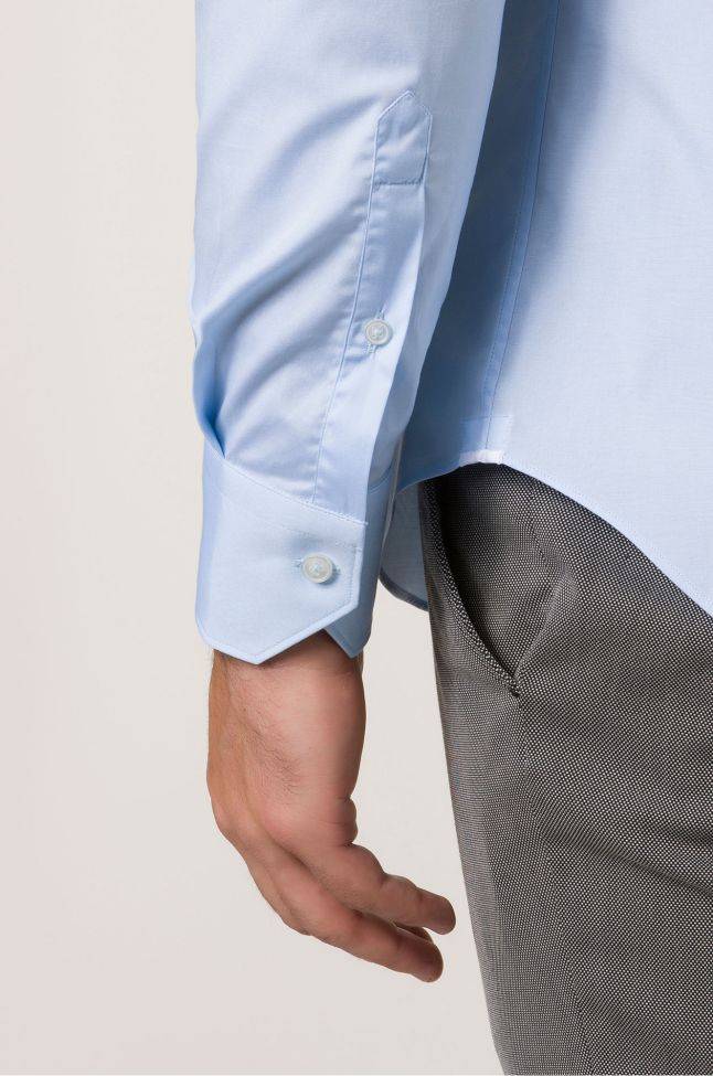 xacus Hemd Herren Xacus Slim Einfarbig 96% Baumwolle 4% elastan kragen Französisch Lange Ärmel 50% Rabatt für begrenzte Zeit