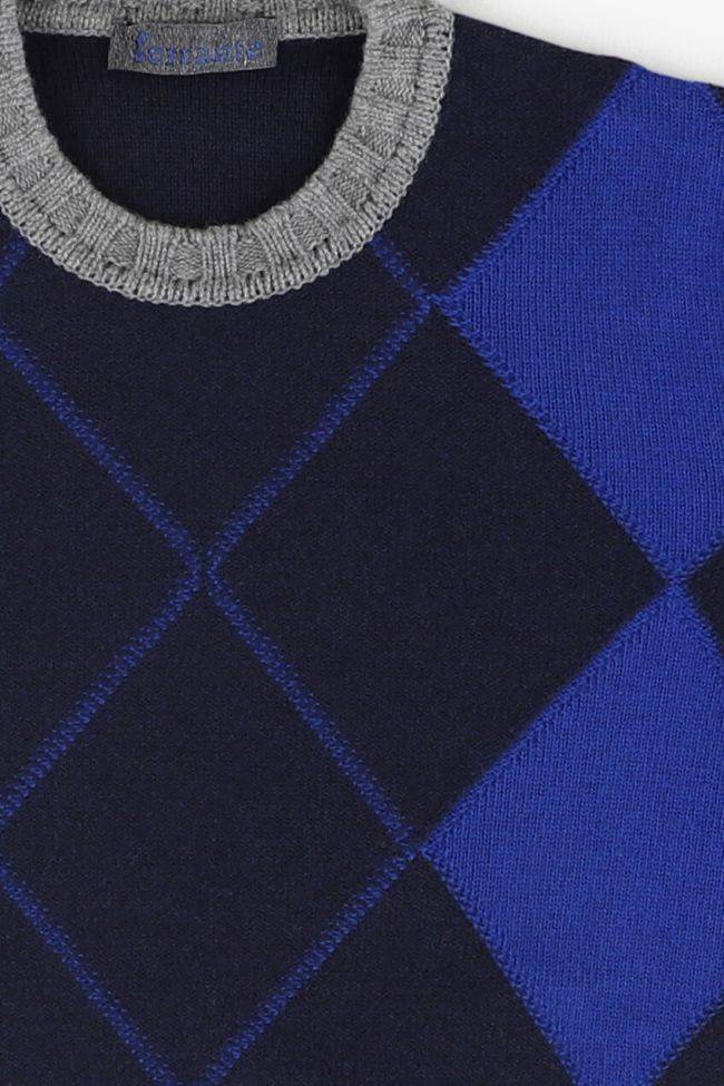 ferrante Strickwaren Herren Ferrante Rundhalsausschnitt Regular Muster 100% Merinowolle Extrafine Versandkostenfrei